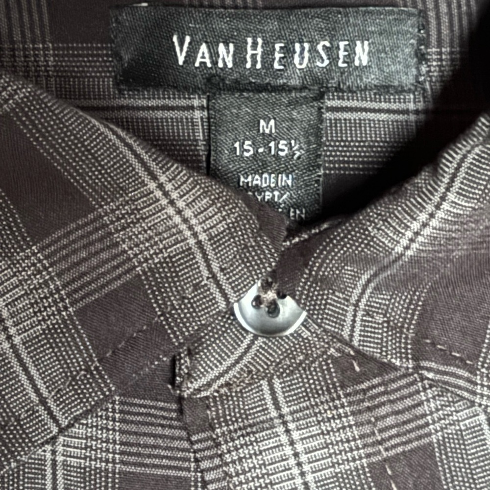 Men's plaid button up  Shirt Medium - Picture 6 of 6
